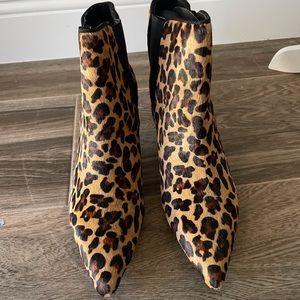 Zara leopard bootie